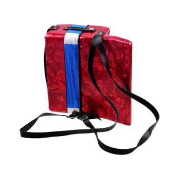 zbliżenie na klamrę do zabezpieczenia miechu w akordeonie