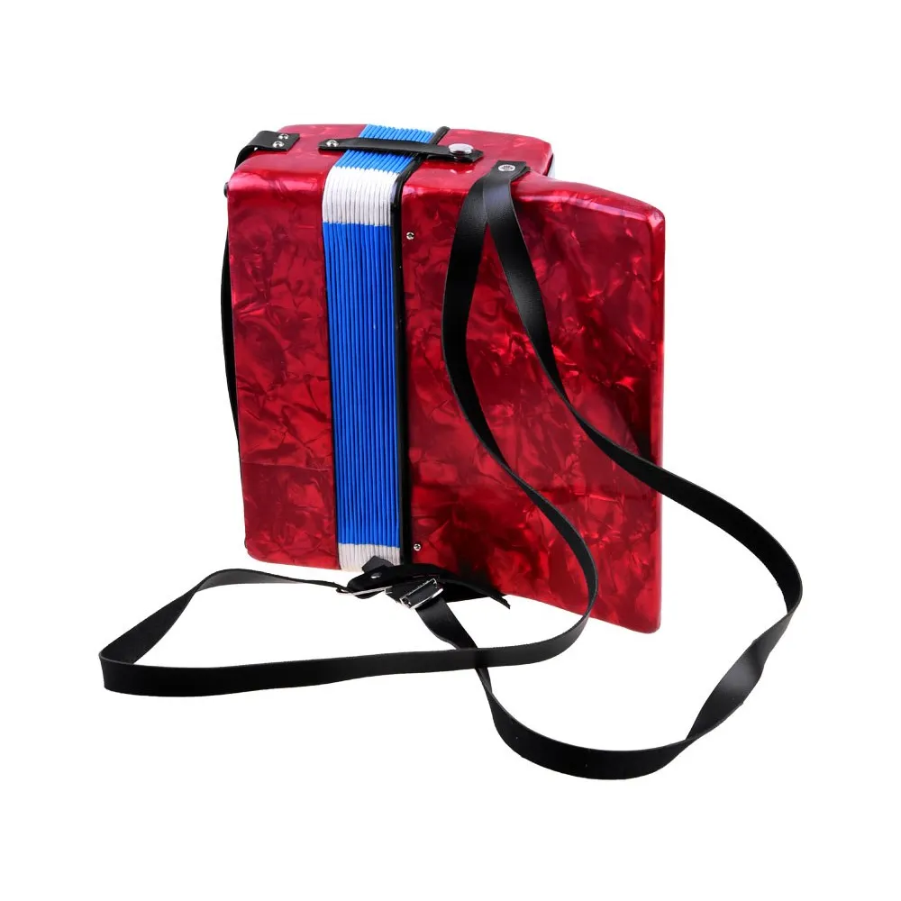 zbliżenie na klamrę do zabezpieczenia miechu w akordeonie