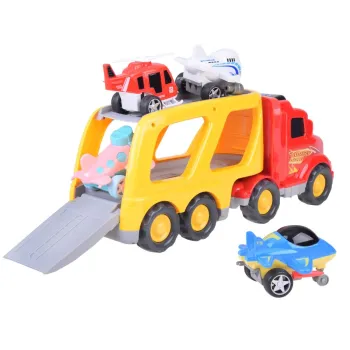 Kompletna laweta z załadunkiem samolotów i helikoptera na naczepie