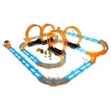 podwójny tor z czterema pętlami 360 stopni w wersji zmontowanej