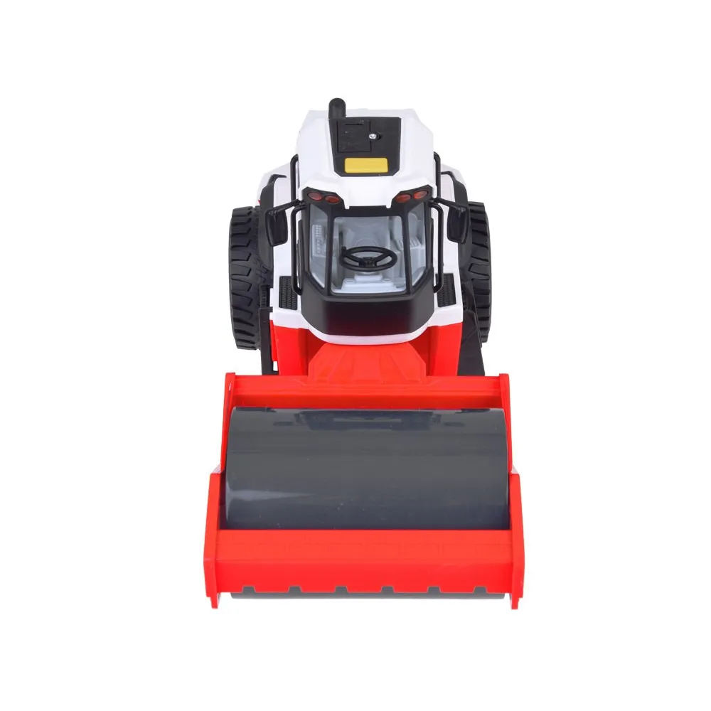 zabawka walec drogowy prezentowana w otwartym opakowaniu