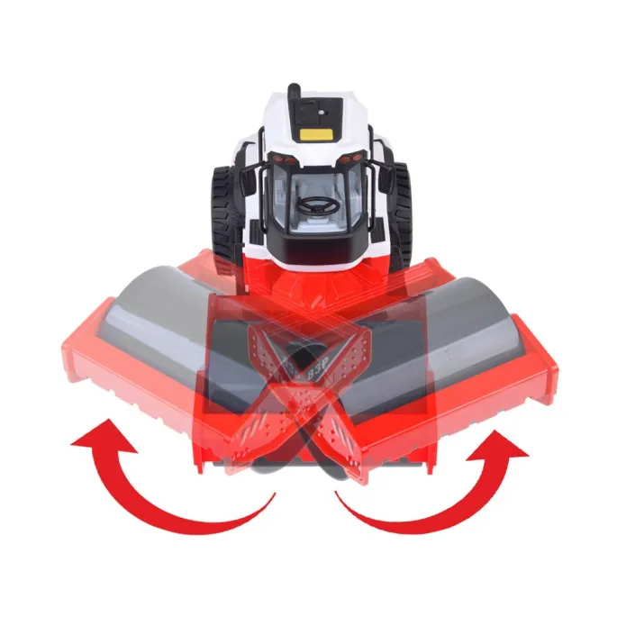 detal pomarańczowego światła migającego na kabinie walca