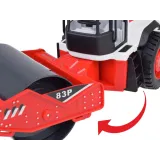 duży walec drogowy o długości 30 cm widok na cały pojazd