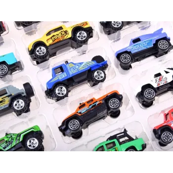 Duży zestaw 20 metalowych autek Auta terenowe resoraki ZA3233