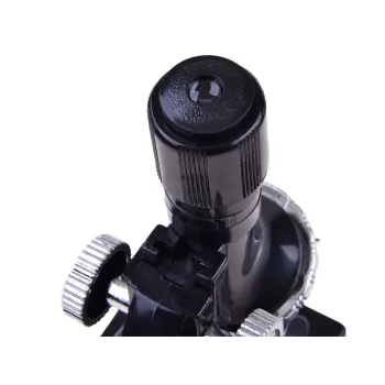 akcesoria do mikroskopu: lupa, szalki Petriego, fiolki z barwnikami