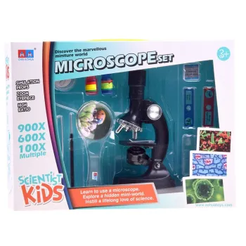 mikroskop dziecięcy przygotowany do zabawy i nauki w domu