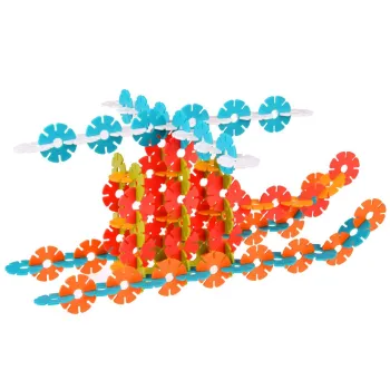 Kolorowe elementy gwiazdek ułożone w prosty wzór