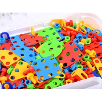 wkrętarka dla dzieci wraz z kluczem i śrubokrętem w zestawie