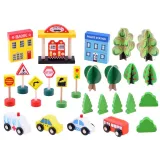 zbliżenie na złączone magnesem wagoniki na torach