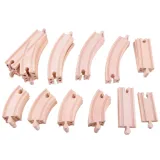 pakiet 80-elementowy kolejki z budynkami i dekoracjami krajobrazu