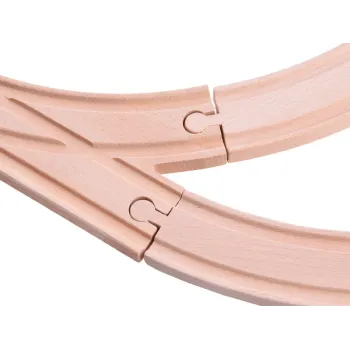 szczegółowy widok przejazdu kolejowego z zestawu