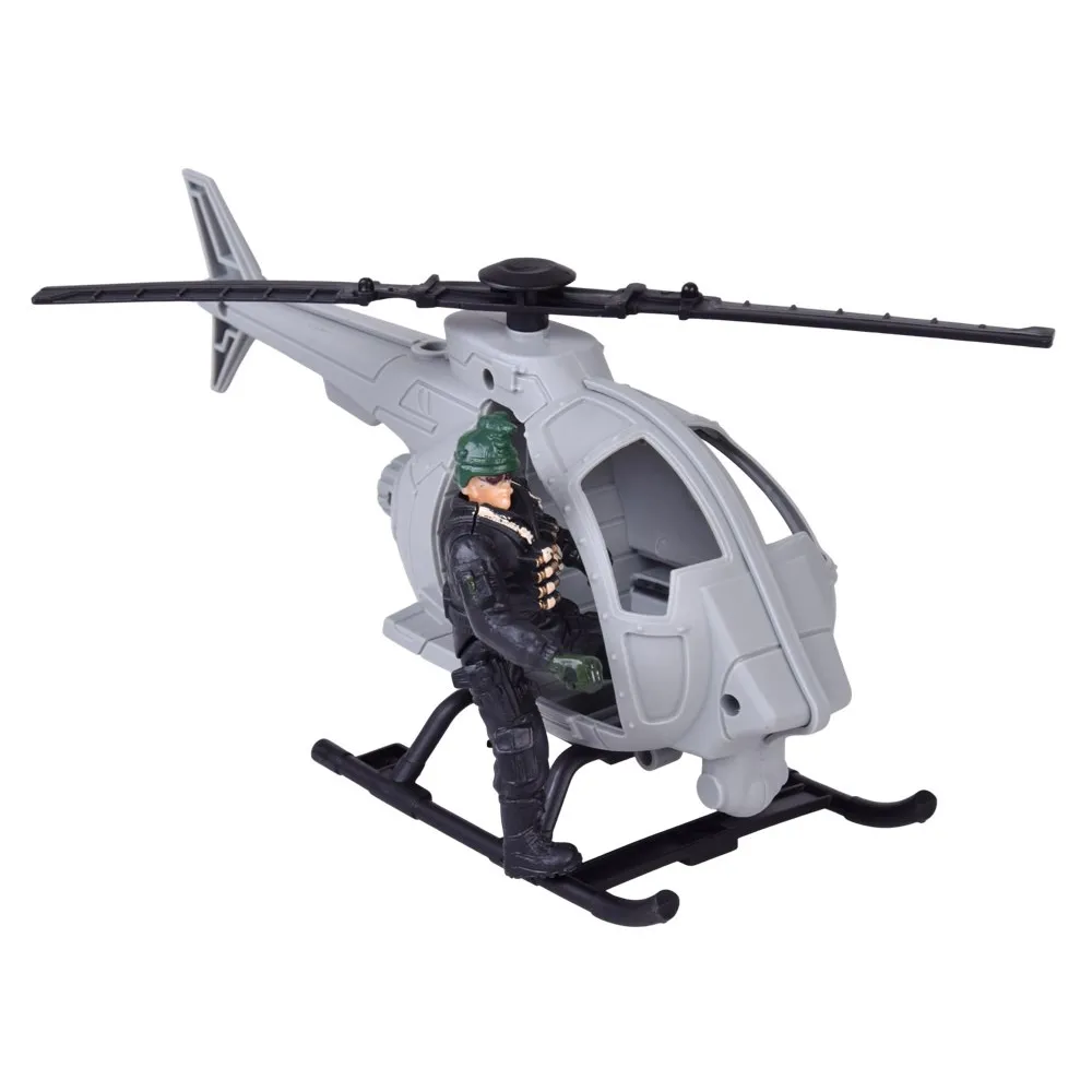 duży zestaw wojskowy gotowy do wręczenia na prezent dla dziecka