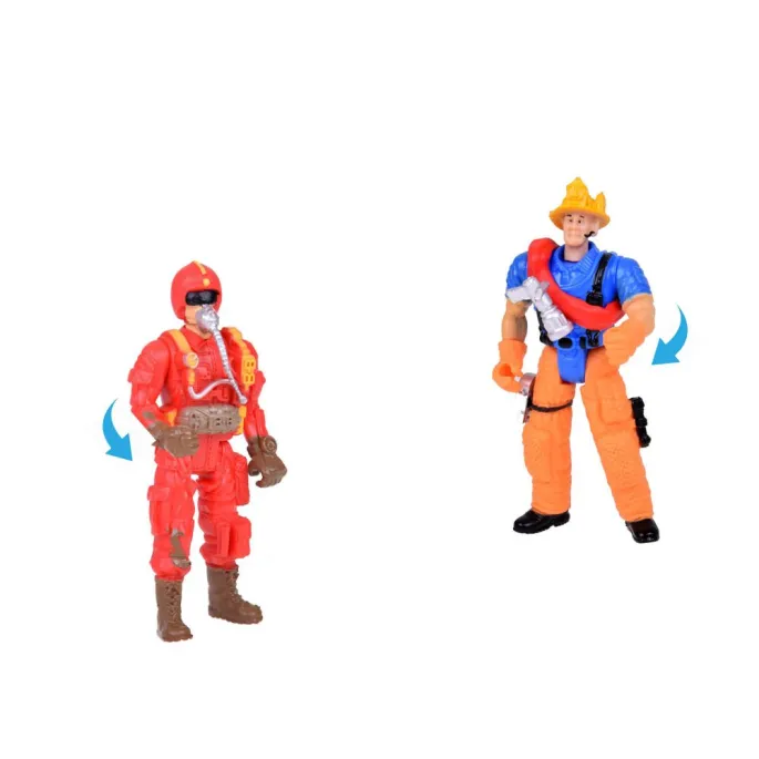 ruchoma drabina na czerwonym wozie strażackim podczas zabawy