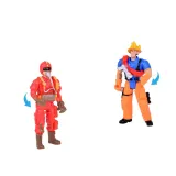 ruchoma drabina na czerwonym wozie strażackim podczas zabawy