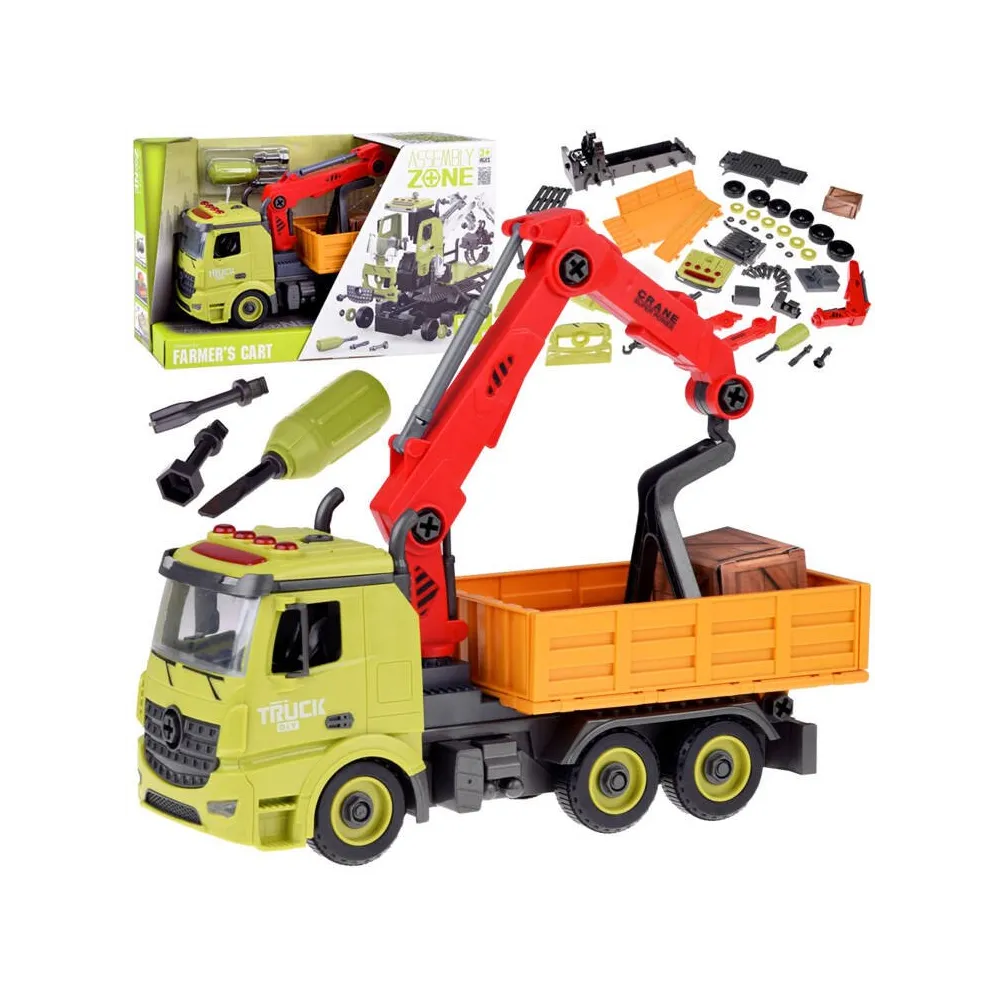 Dźwig hds auto zabawka budowlana do samodzielnego składania przez dzieci
