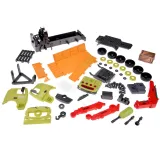 Widok na otwieraną burtę przyczepy zabawkowego pojazdu