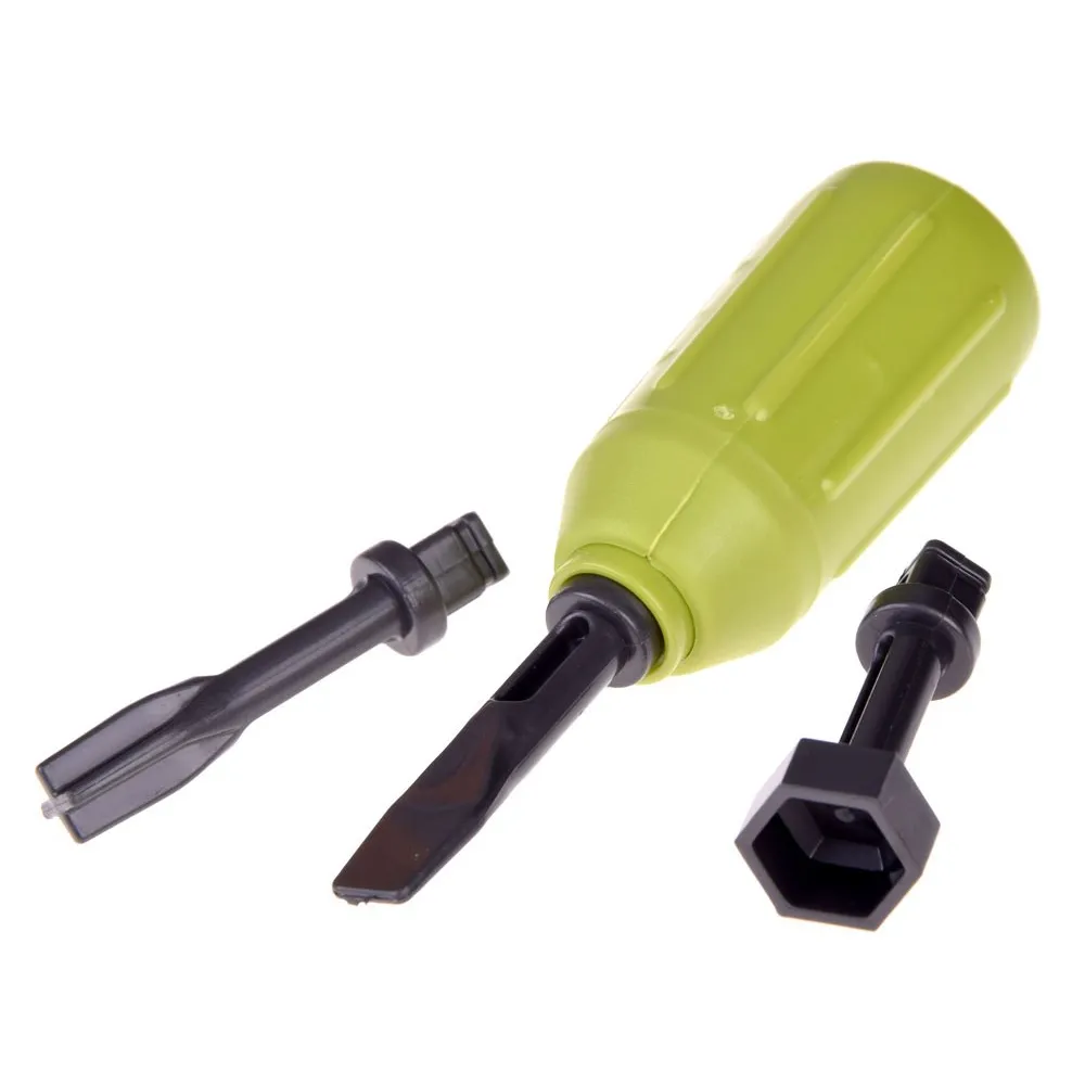 Śrubokręt z wymiennymi końcówkami w zestawie z dźwigiem hds