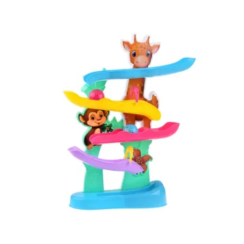 DŻUNGLA Kolorowy Tor dla kulek z dźwiękiem Odgłosy zwierząt ZA4375