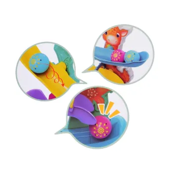 widok szczegółowy konstrukcji i kolorystyki toru