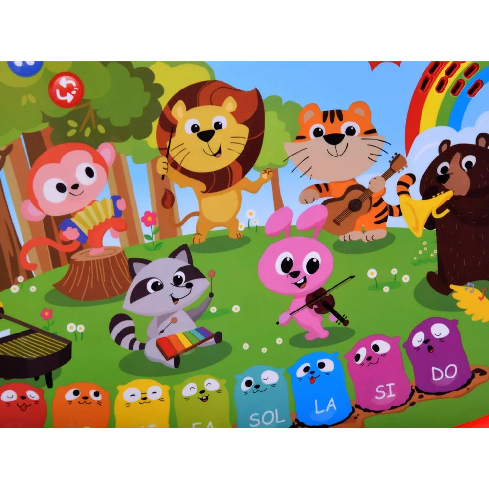 Przyciski funkcyjne organków z widocznymi ikonami