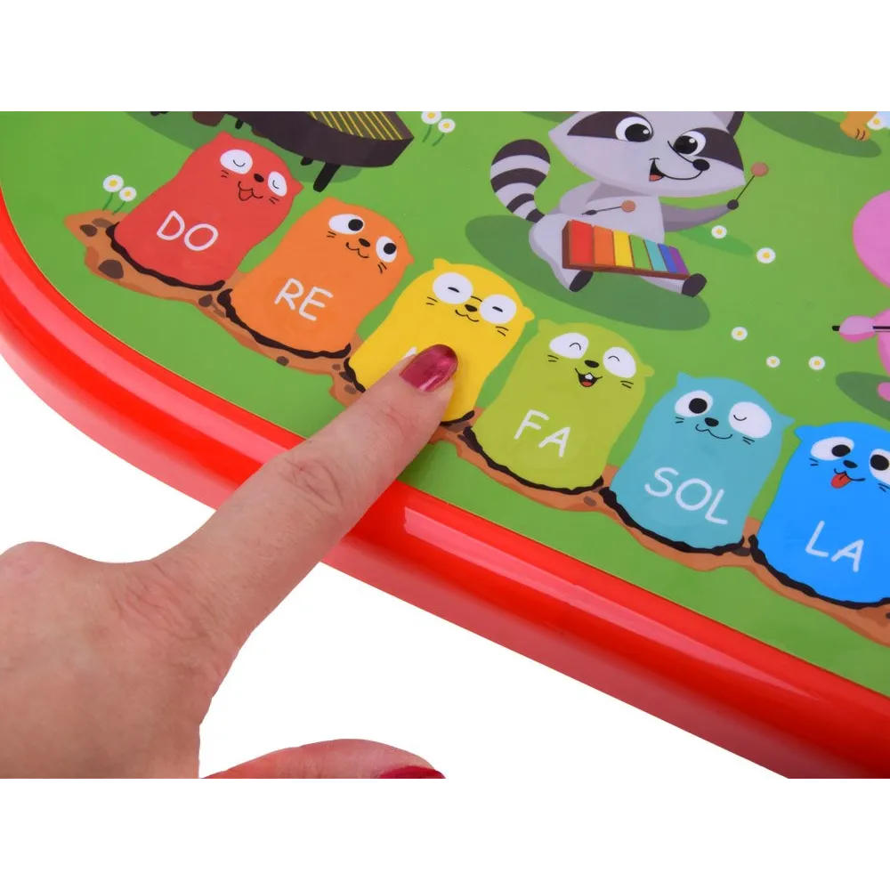 Wyświetlacz i elementy świetlne zabawki muzycznej