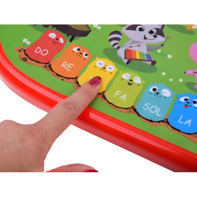 Wyświetlacz i elementy świetlne zabawki muzycznej