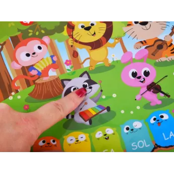 Organki pokazane z boku prezentujące miękkie przyciski