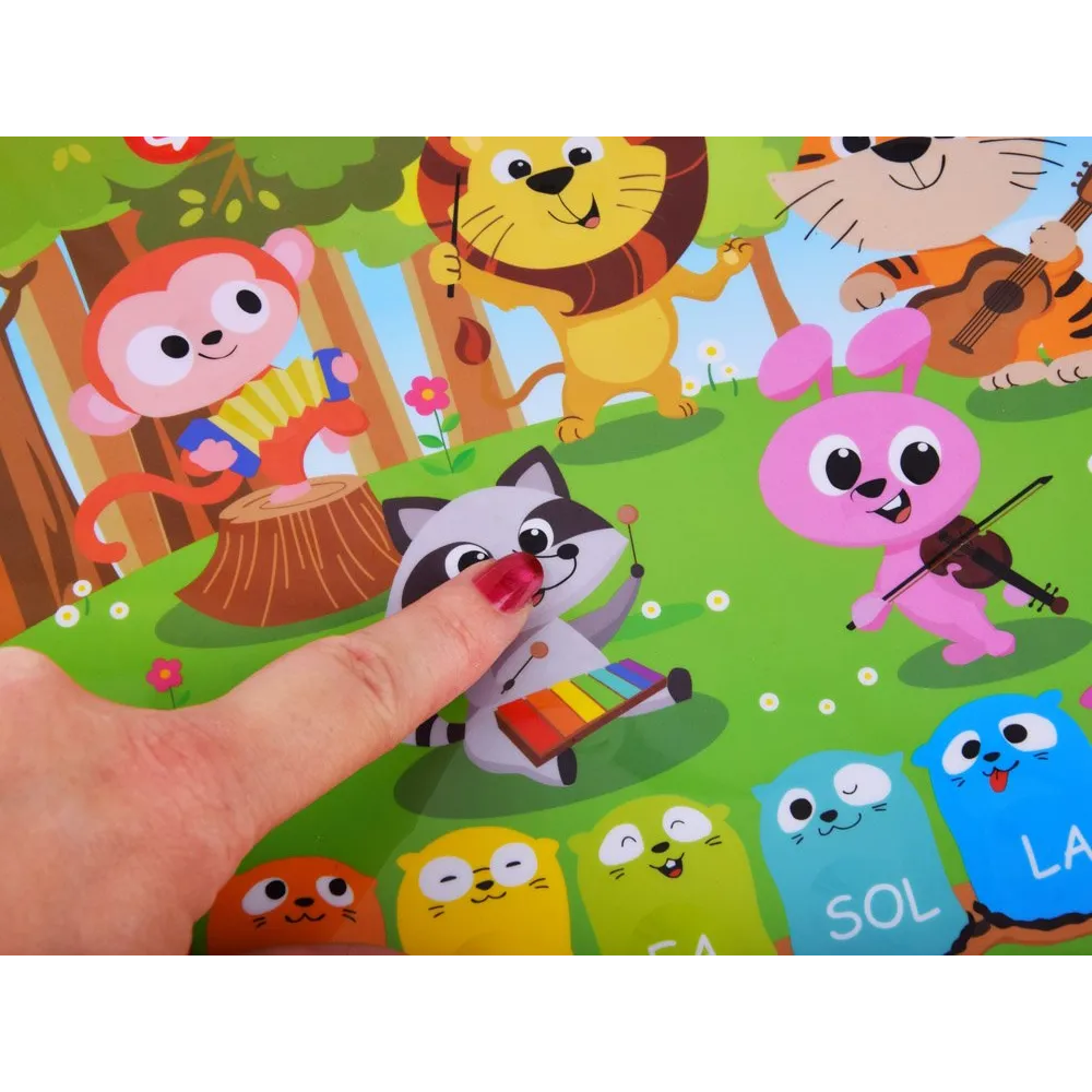 Organki pokazane z boku prezentujące miękkie przyciski