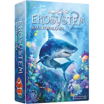 gra planszowa ekosystem 2 rafa koralowa z polskim zestawem kart w pudełku