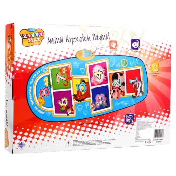 Kolorowe pole maty z rysunkiem konika i powierzchnią plamoodporną