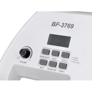 regulacja głośności w elektrycznym pianinie dla dzieci, detal pokrętła