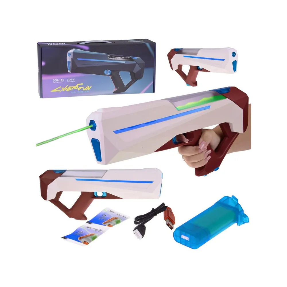 elektryczny pistolet karabin na wodę daleki zasięg model za5727 z boku