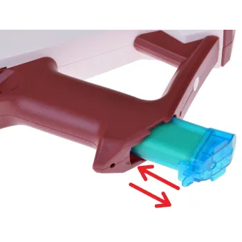 poręczny kształt pistoletu karabinu na wodę o wymiarach 41x18x6 cm