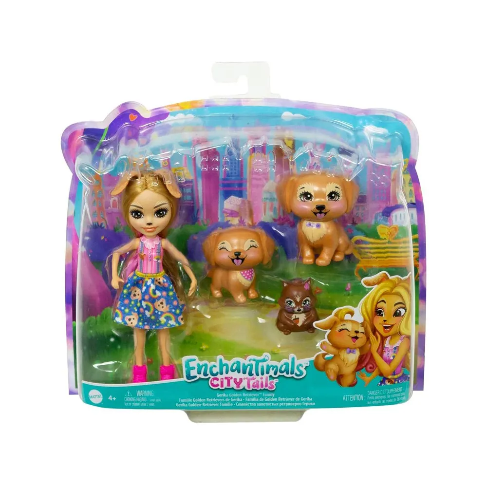 Gerika Golden Retriever prezentuje oryginalny top i różowe buty