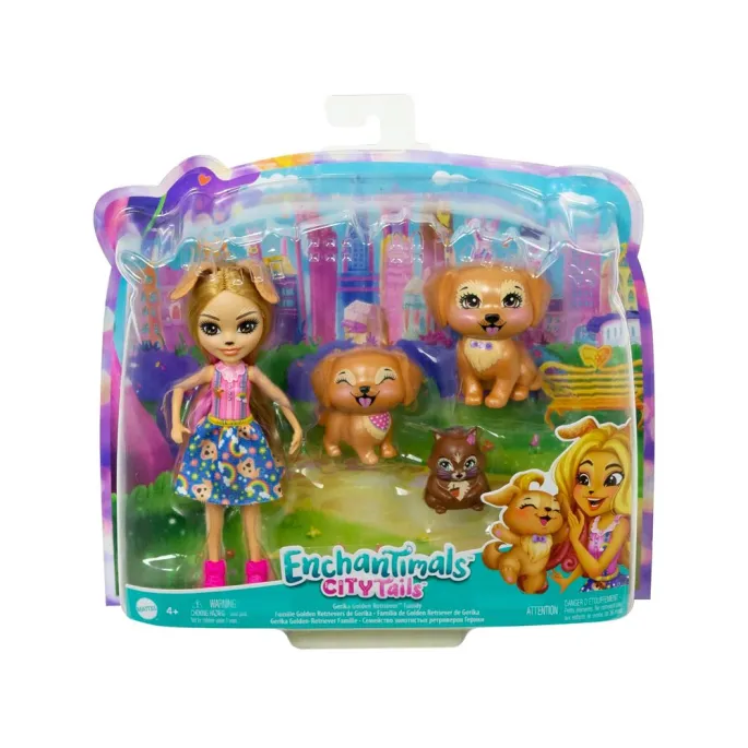 Gerika Golden Retriever prezentuje oryginalny top i różowe buty