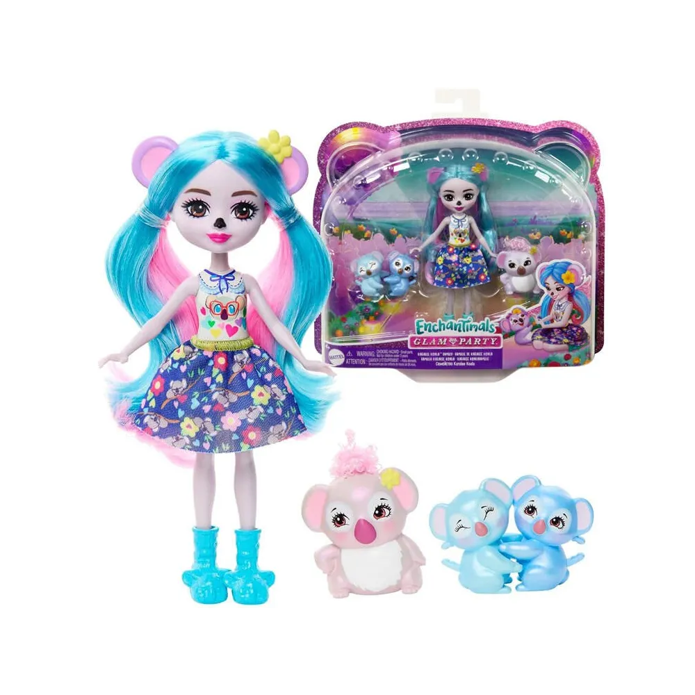 Lalka Kwala Koala Enchantimals z niebieskimi włosami i akcesoriami