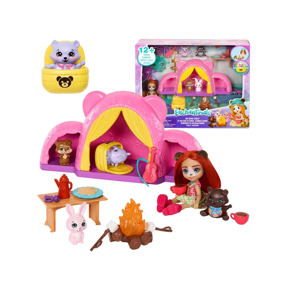 Enchantimals zestaw z lalką i akcesoriami na kempingu