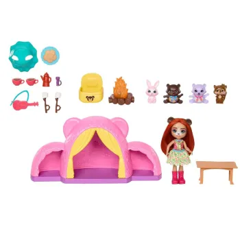 Namiot i kosz do spania dla zwierzątek w zestawie Enchantimals