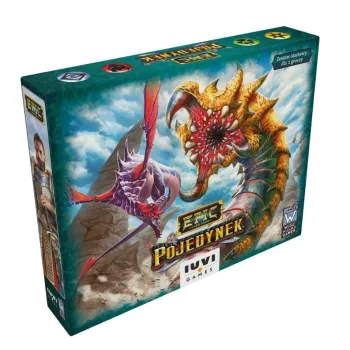 pudełko gry Epic: Pojedynek IUVI Games z elementami na tle fantasy
