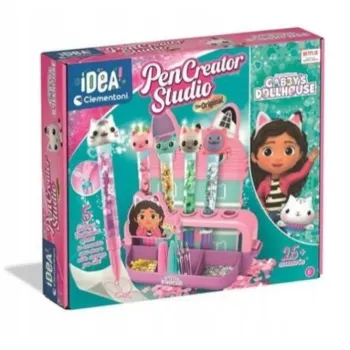 Zestaw Fabryka długopisów Gabby z pulpitami, długopisami i kolorowymi ozdobami
