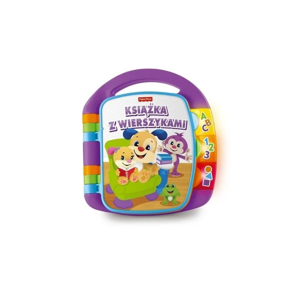 Kolorowa książeczka z wierszykami i podświetlanymi przyciskami dla dzieci