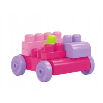 Dziecko układa kolorową wieżę z dużych klocków