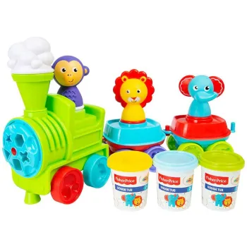 Fisher Price Pociąg masa plastyczna 3 kol. ZA3619