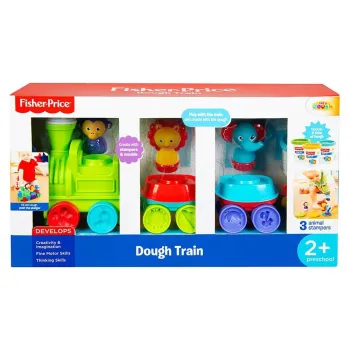Pieczątki z motywami zwierząt z zestawu do zabawy plastycznej Fisher Price