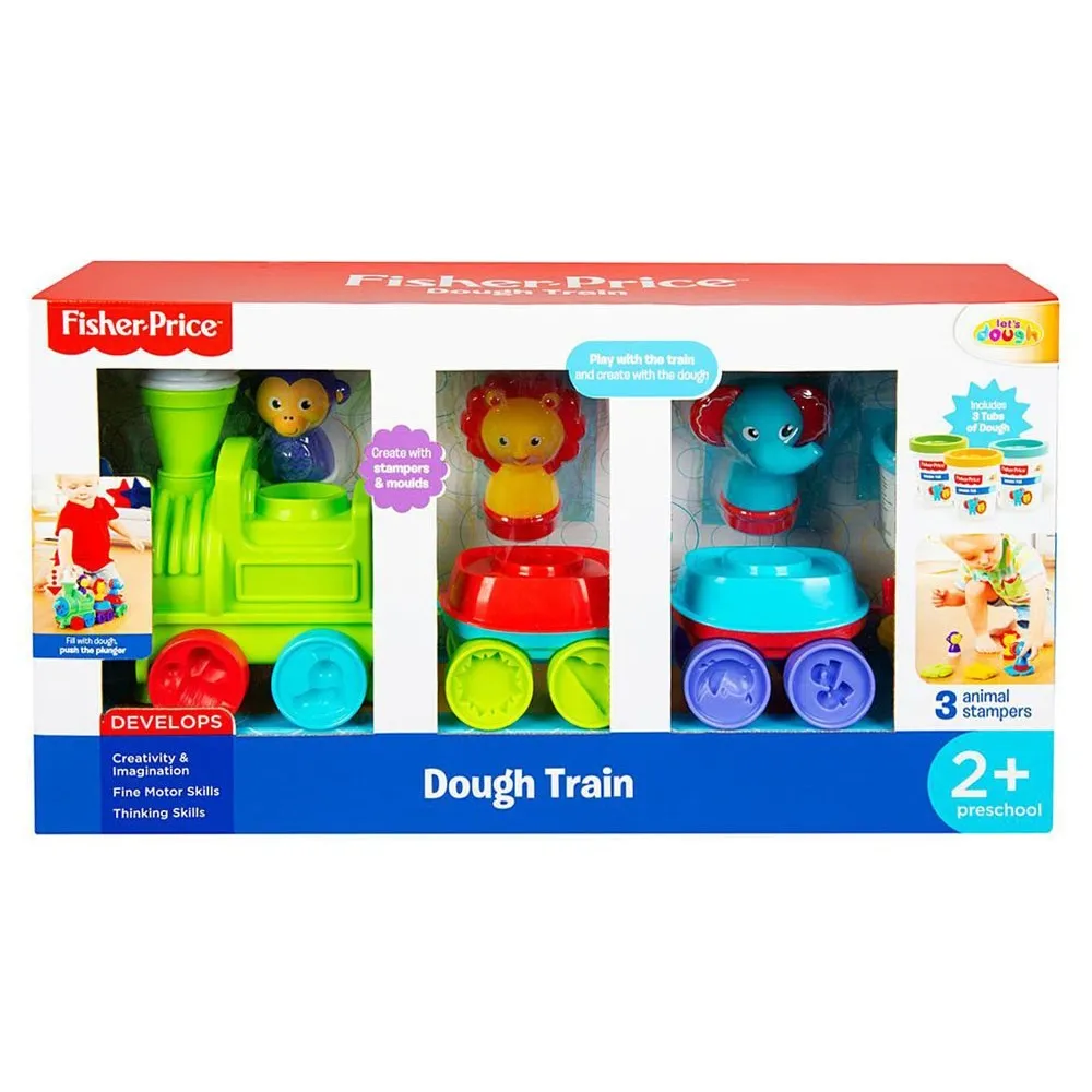 Pieczątki z motywami zwierząt z zestawu do zabawy plastycznej Fisher Price