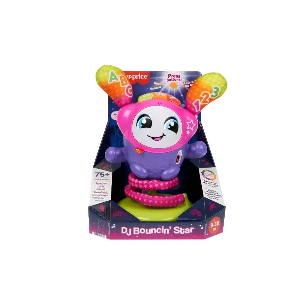 Fisher Price interaktywna taneczna DJ-ka z kolorowymi światełkami w trybie zabawy