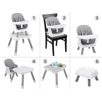 Fotelik krzesełko do karmienia Zestaw 6w1 ZA4142