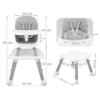 Stolik o wysokości 44 cm idealny do zabawy lub pierwszych naukowych aktywności