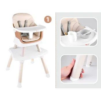 Fotelik krzesełko do karmienia Zestaw 6w1 ZA4142