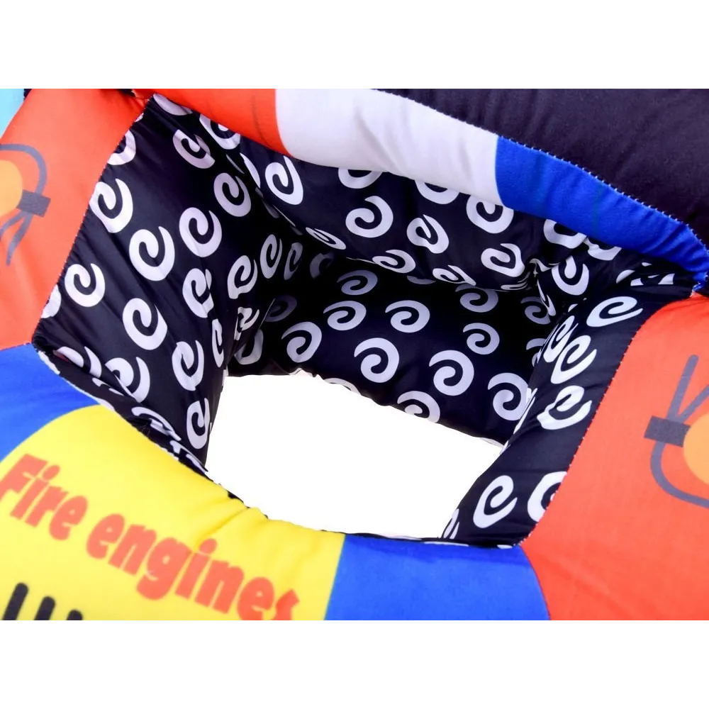 Miękka pufa straż pożarna idealna do nauki samodzielnego siadania